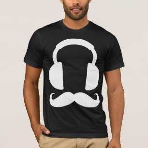 Hoofdtelefoon Mustache T-shirt