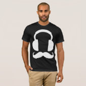 Hoofdtelefoon Mustache T-shirt (Voorkant volledig)
