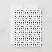 Hoofdtelefoon Muziek Afdrukken KUSTACHTERGRONDKLEU Bedankkaart (Achterkant)