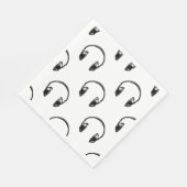  Hoofdtelefoon Muziek Kunst CUSTOM BG KLEUR Servet (Hoek)