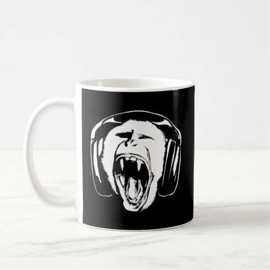Hoofdtelefoon Muziek Lover Koffiemok (Links)