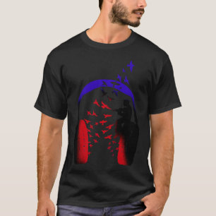 Hoofdtelefoon muziek viool t-shirt