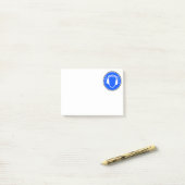 Hoofdtelefoon na zijn installatie post-it® notes (Op bureau)