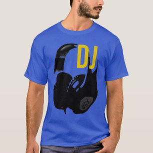 Hoofdtelefoon Pop Art DJ Disk Jockey T-shirt