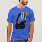 Hoofdtelefoon Pop Art DJ Disk Jockey T-shirt (Voorkant)
