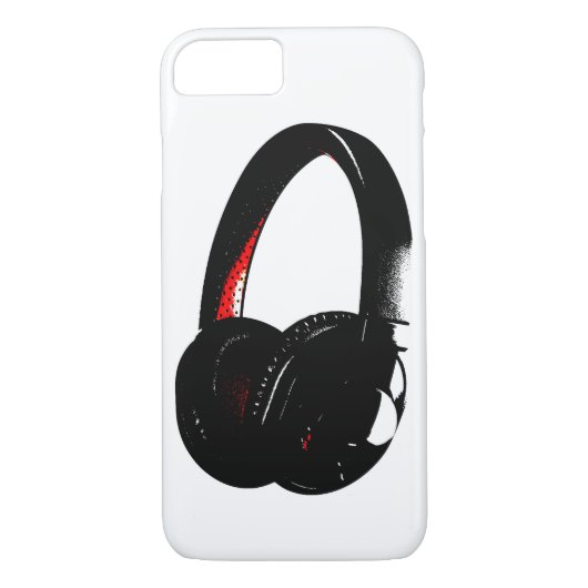 Hoofdtelefoon Pop Art Head Phone Case-Mate iPhone Case (Achterkant)