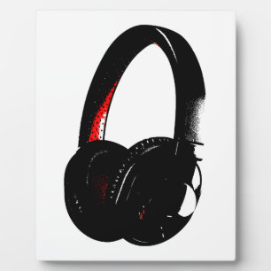 Hoofdtelefoon Pop Art Head Phone Fotoplaat