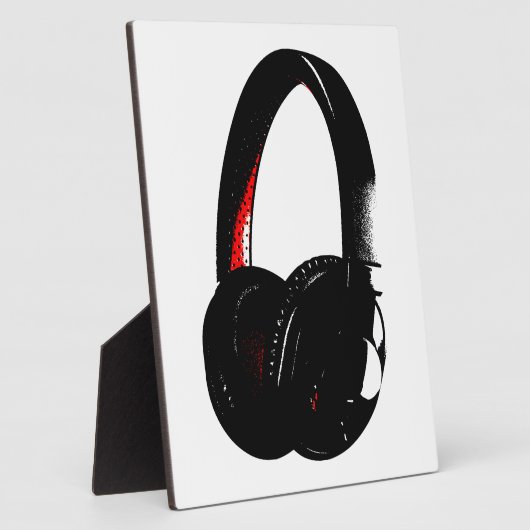Hoofdtelefoon Pop Art Head Phone Fotoplaat (Zijkant)