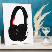 Hoofdtelefoon Pop Art Head Phone Fotoplaat (Zijkant)