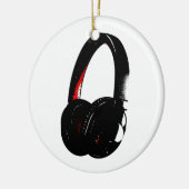 Hoofdtelefoon Pop Art Head Phone Keramisch Ornament (Links)