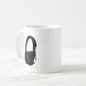 Hoofdtelefoon Pop Art Head Phone Koffiemok (Voorkant links)