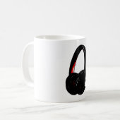 Hoofdtelefoon Pop Art Head Phone Koffiemok (Voorkant links)