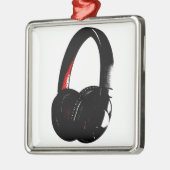 Hoofdtelefoon Pop Art Head Phone Metalen Ornament (Links)