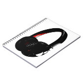Hoofdtelefoon Pop Art Head Phone Notitieboek (Linkerzijde)
