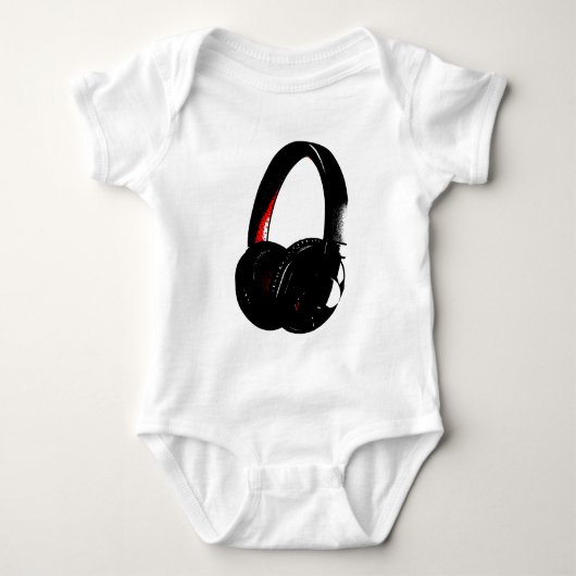 Hoofdtelefoon Pop Art Head Phone Romper (Voorkant)