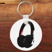 Hoofdtelefoon Pop Art Head Phone Sleutelhanger (Voorkant)