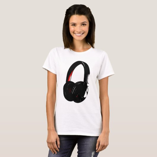 Hoofdtelefoon Pop Art Head Phone T-shirt