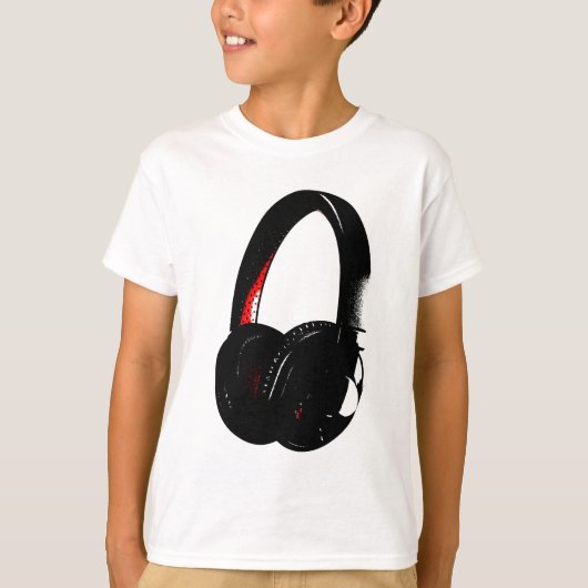 Hoofdtelefoon Pop Art Head Phone T-shirt (Voorkant)