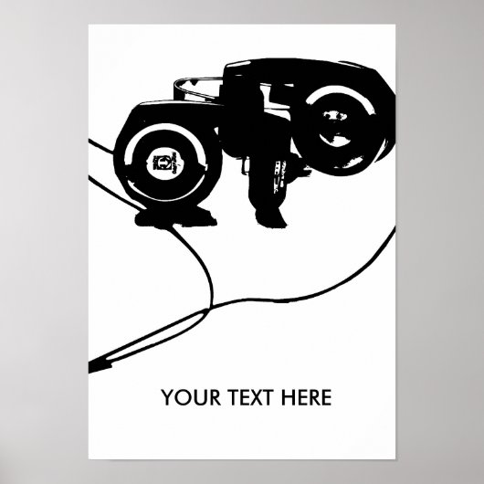 Hoofdtelefoon Poster (Voorkant)
