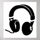 Hoofdtelefoon Poster (Voorkant)