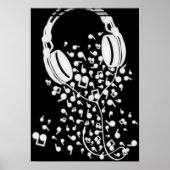 Hoofdtelefoon Poster (Voorkant)