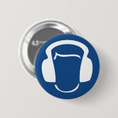 Hoofdtelefoon Ronde Button 5,7 Cm (Voorkant /achterkant)