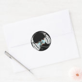 Hoofdtelefoon Ronde Sticker (Envelop)