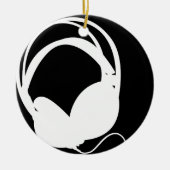Hoofdtelefoon Silhouette Ornament (Voorkant)