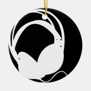 Hoofdtelefoon Silhouette Ornament