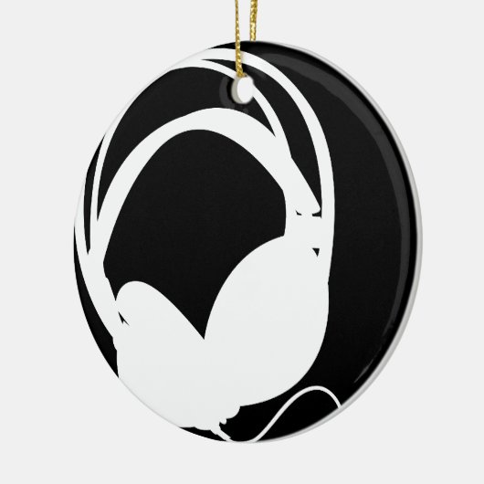Hoofdtelefoon Silhouette Ornament (Links)