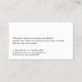 Hoofdtelefoon Sound Engineer Producer Visitekaartje (Achterkant)