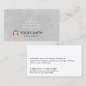 Hoofdtelefoon Sound Engineer Producer Visitekaartje (Voorkant / Achterkant)