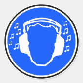 Hoofdtelefoon sticker (Voorkant)