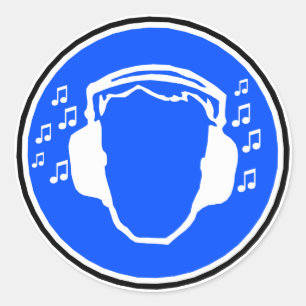 Hoofdtelefoon sticker