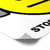 Hoofdtelefoon Stop met praten over grappig Poster (Hoek)