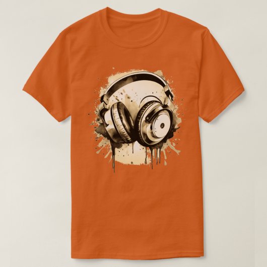 Hoofdtelefoon T-shirt (Design voorkant)
