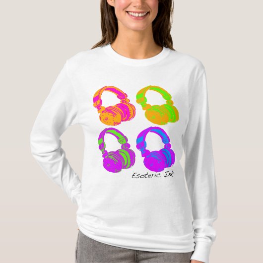 hoofdtelefoon t-shirt (Voorkant)