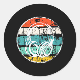 Hoofdtelefoon verslaat DJ Distress Hip Hop Muziek Ronde Sticker