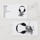 Hoofdtelefoon Visitekaartje (Voorkant / Achterkant)
