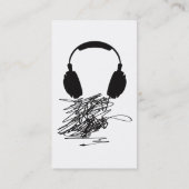 Hoofdtelefoon Visitekaartje (Achterkant)