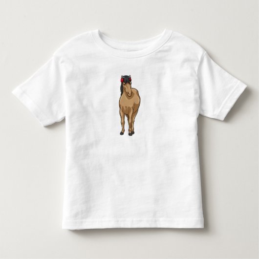 Hoofdtelefoon voor paardenmuziek kinder shirts (Voorkant)