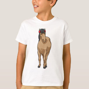 Hoofdtelefoon voor paardenmuziek t-shirt