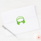 Hoofdtelefoon & zonnebril Sticker (Envelop)