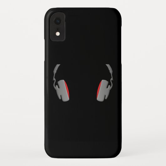 Hoofdtelefooncel Eenvoudig en Classy Case-Mate iPhone Case (Achterkant)