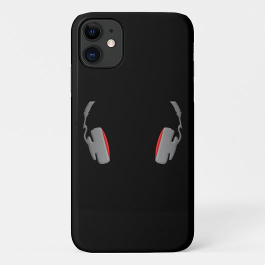 Hoofdtelefooncel Eenvoudig en Classy Case-Mate iPhone Case (Achterkant)