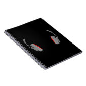 Hoofdtelefooncel Eenvoudig en Classy Notitieboek (Rechterzijde)