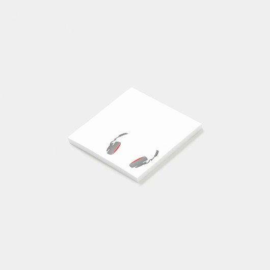 Hoofdtelefooncel Eenvoudig en Classy Post-it® Notes (Schuin)