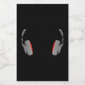 Hoofdtelefooncel Eenvoudig en Classy Voedselcontainer Etiket (Enkel label)