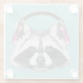 Hoofdtelefooncel Glazen Onderzetter (Achterkant)