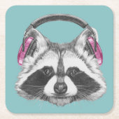 Hoofdtelefooncel Kartonnen Onderzetters (Voorkant)